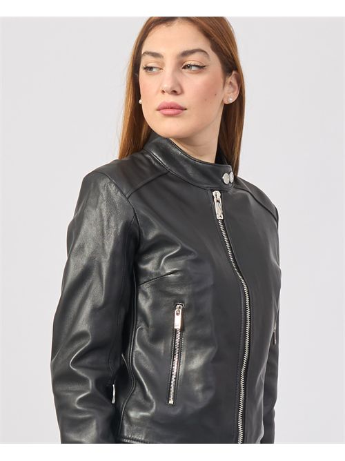 Richmond X Women's Leather Jacket Black RICHMOND X | UWP25200GBBLACK